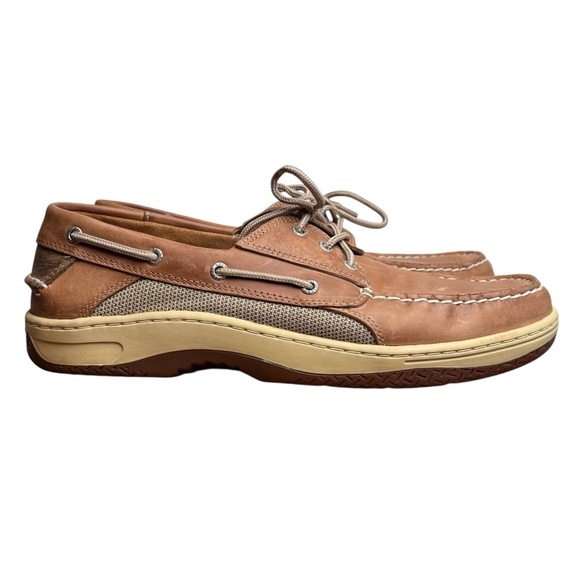 Sperry Top-Sider Men's Light Brown Leather Non-Marking Boat Shoes